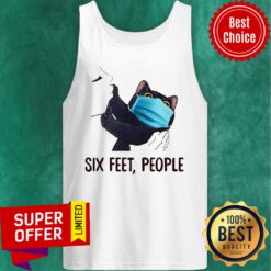 Cute Cat Mark Six Feet People Tank Top