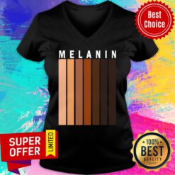 Cute Melanin Shades Black Pride V-neck
