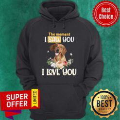 Dachshund Flower The Moment I Saw You I Love You Hoodie