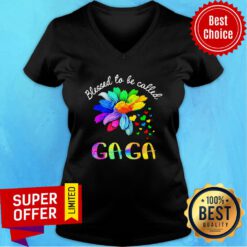 Daisy Flower Blessed To Be Called Gaga V-neck