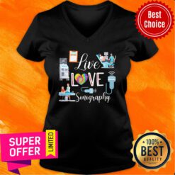 Doctor Live Love Sonography V-neck