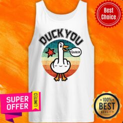Duck You Quack Vintage Retro Tank Top