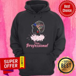 Girl Caring Smart Friendly Warm Big Heart Skilled Para Professional USA Flag Hoodie