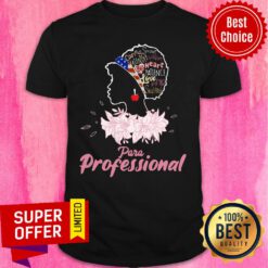 Girl Caring Smart Friendly Warm Big Heart Skilled Para Professional USA Flag Shirt