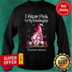 Gnome I Wear Pink For My Granddaughter Sweatshirt