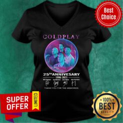 Goldplay 25th Anniversary 1996-2021 Thank You For The Memories V-neck