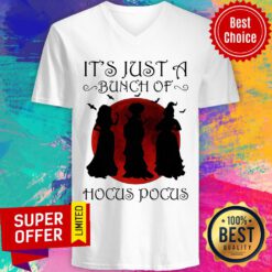 Halloween Witch It's Just A Bunch Of Hocus Pocus V-neck