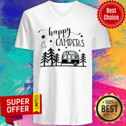 Happy Camper Car Camping V-neck