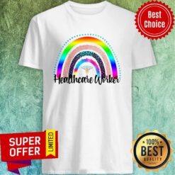 Healthcare Worker Rainbow Leopard Shirt