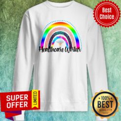 Healthcare Worker Rainbow Leopard Sweatshirt