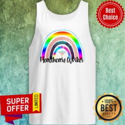 Healthcare Worker Rainbow Leopard Tank Top