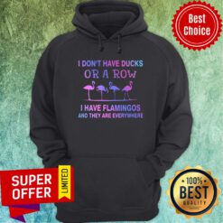 I Don't Have Ducks Or A Row I Have Flamingos And They Are Everywhere Hoodie