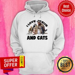 I Love Jesus And Cats Hoodie