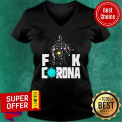 Infinity Gauntlet Fuck Corona V-neck