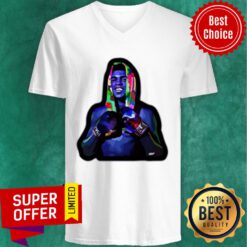 Muhammad Ali Pop Art Towel Over Head Smiling Goat Boxing V-neck