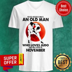 Never Underestimate An Old Man Who Loves Judo And Was Born In November V-neck