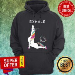 Nice Unicorn Yoga Exhale Hoodie