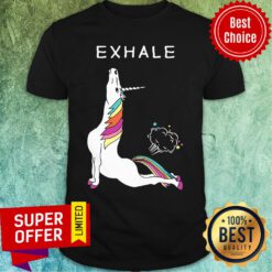 Nice Unicorn Yoga Exhale Shirt