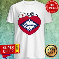 Official Wyoming Nurse Heart Shirt