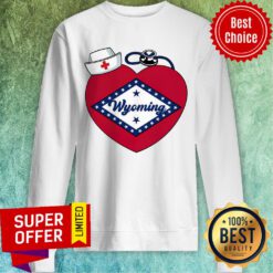 Official Wyoming Nurse Heart Sweatshirt