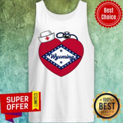 Official Wyoming Nurse Heart Tank Top