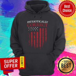 Patriotically Correct American Flag Hoodie