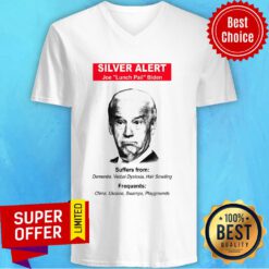 Politics Joe Biden Meme Silver Alert Joe Lunch Pail Biden Suffers Frequents V-neck