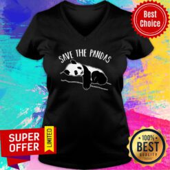 Premium Save The Pandas V-neck