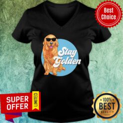 Premium Stay Golden Dog V-neck
