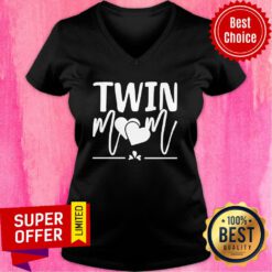 Premium Twin Love Mom V-neck