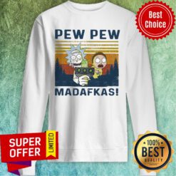 Rick And Morty Pew Pew Madafakas Vintage Halloween Sweatshirt