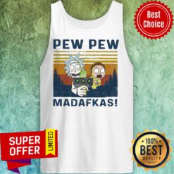 Rick And Morty Pew Pew Madafakas Vintage Halloween Tank Top
