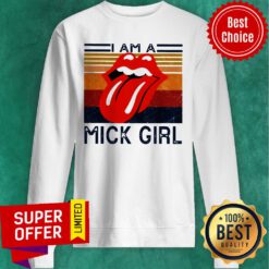 Rolling Stone I Am A Mick Girl Vintage Sweatshirt