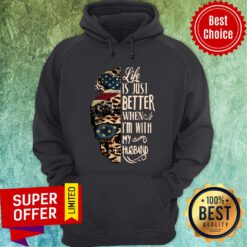 Skull Life Just Better When I’m With My Husband Hoodie