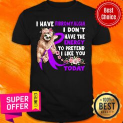 Sloth I Have Fibromylgia I Don't Have Energy Today Shirt