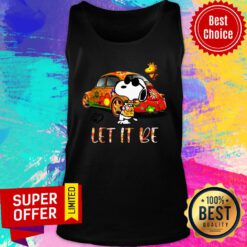 Snoopy Car Let It Be Tank Top