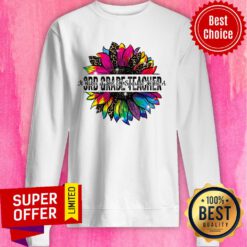 Sunflower Leopard It Take A Lot Of Sparkle To Be A 3rd Grade Teacher Sweatshirt