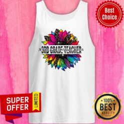 Sunflower Leopard It Take A Lot Of Sparkle To Be A 3rd Grade Teacher Tank Top