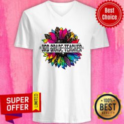 Sunflower Leopard It Take A Lot Of Sparkle To Be A 3rd Grade Teacher V-neck