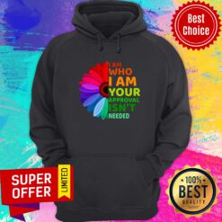 Sunflower LGBT I Am Who I Am Your Approval Isn't Needed Hoodie