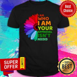 Sunflower LGBT I Am Who I Am Your Approval Isn't Needed Shirt