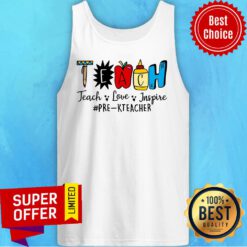 Teach Love Inspire Pre-K Teacher Apple Tank Top