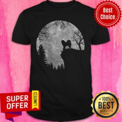 Tibetan Mastiff And Moon Halloween Shirt