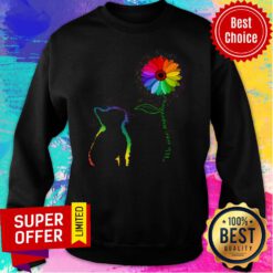 We Use Together Sunflower Cat LGBTQ Sweatshirt