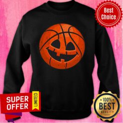 Basketball Pumpkin Vintage Halloween Sweatshirt