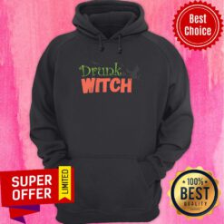 Bat Drunk Witch Halloween Hoodie