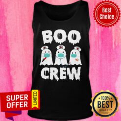 Boo Ghost Nurse Crew Halloween Tank Top