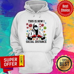 Boxer Mask This Is How I Social Distance Covid 19 Hoodie