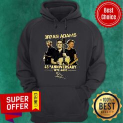 Bryan Adams 43rd Anniversary 1977 2020 Signature Hoodie