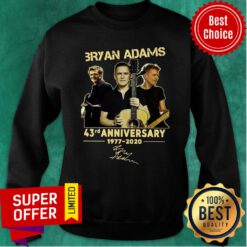 Bryan Adams 43rd Anniversary 1977 2020 Signature Sweatshirt